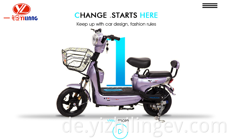 2018 Neue Produkte langlebiger Design Electric Moped Scooter mit Pedalen